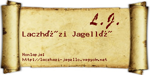 Laczházi Jagelló névjegykártya
